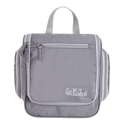 Zipper sluiting Op maat gemaakte reiscosmetica tas met hangend ontwerp en zak inbegrepen