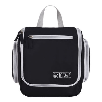 Zipper sluiting Op maat gemaakte reiscosmetica tas met hangend ontwerp en zak inbegrepen