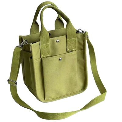 Nieuwste modieuze stijl Canvas Crossbody boodschappenzak met verstelbare riem