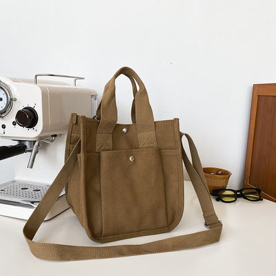 Nieuwste modieuze stijl Canvas Crossbody boodschappenzak met verstelbare riem