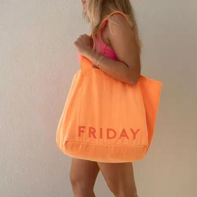 Oversized Canvas Cotton Bag voor strandwinkelen Acceptabel OEM/ODM door Creativity Design