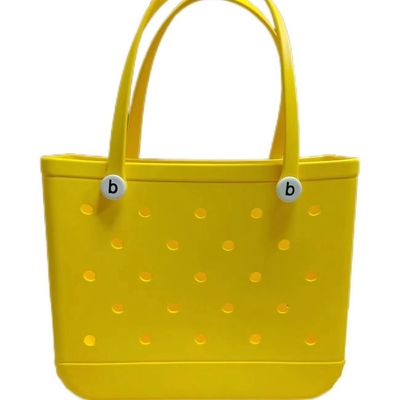 PVC-voermateriaal Custom Summer Rubber Tote Grote Fashion Eva Plastic Silicone Bag