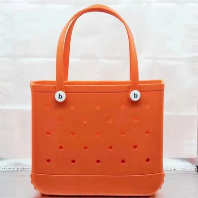 PVC-voermateriaal Custom Summer Rubber Tote Grote Fashion Eva Plastic Silicone Bag