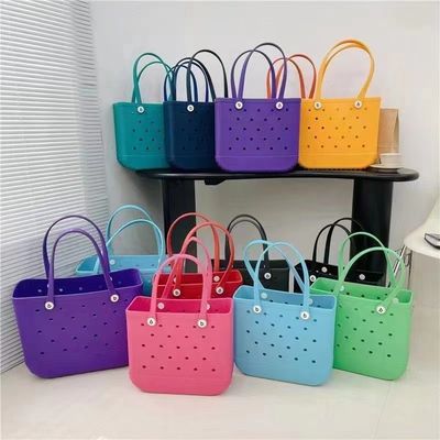 PVC-voermateriaal Custom Summer Rubber Tote Grote Fashion Eva Plastic Silicone Bag
