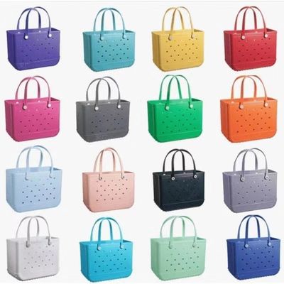 PVC-voermateriaal Custom Summer Rubber Tote Grote Fashion Eva Plastic Silicone Bag