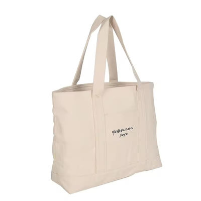Unisex mode grote capaciteit Canvas Tote Bag voor winkelen en strand