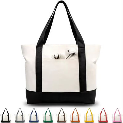 Unisex mode grote capaciteit Canvas Tote Bag voor winkelen en strand