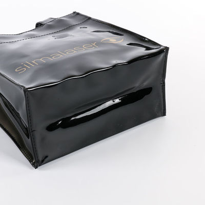 Custom Modieus Print Design Glanzend Spiegel Tote Handle Winkeltas Met Logo Waterdicht PVC Tote Bag