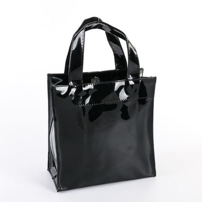 Custom Modieus Print Design Glanzend Spiegel Tote Handle Winkeltas Met Logo Waterdicht PVC Tote Bag