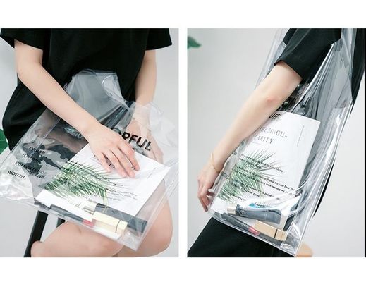 Hoofdmateriaal PVC Beach Tote Bag Perfect voor informele uitstapjes en uitstapjes