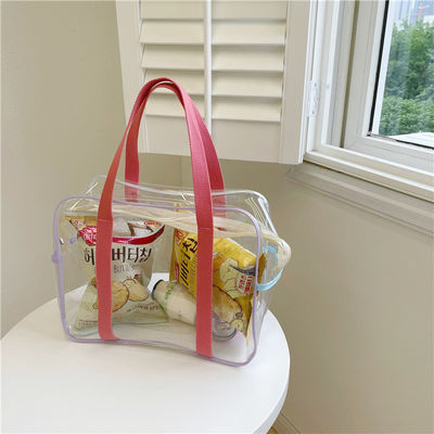 Bulk Stadium goedgekeurd, helder Tote Bag, twee handgrepen, ideaal voor werk, strandlunch.