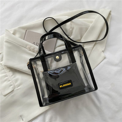 Nylon bekleding Acceptabel OEM/ODM Duidelijke PVC zakdoeken met gekleurd handvat