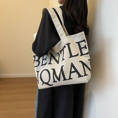 Handheld Style Vrouwen Explosie Tote Bag met trendy letters Print en grote capaciteit