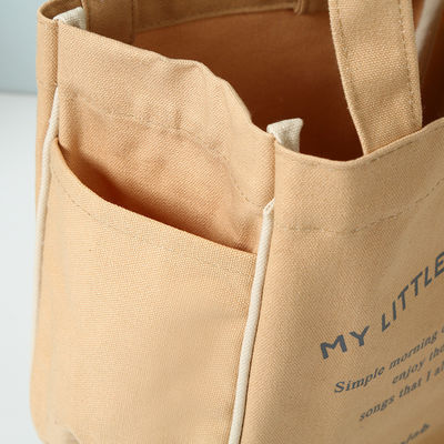 Gepersonaliseerde Kleur Plain Cotton Canvas Herbruikbare Vrouwen Shopping Tote Bag voor Middengrootte