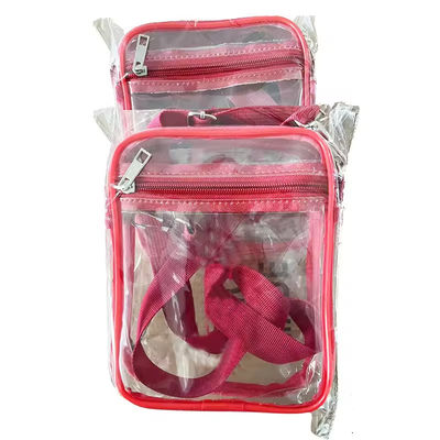 Doorzichtige PVC-bodiekruisboodschappertas, andere kleur, transparante schoudertas