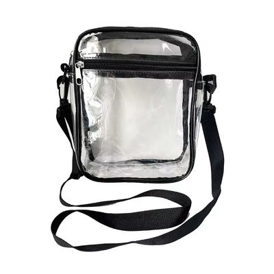 Doorzichtige PVC-bodiekruisboodschappertas, andere kleur, transparante schoudertas
