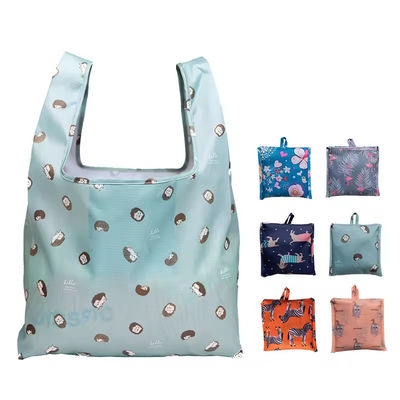 Eco-vriendelijke gerecyclede Ripstop Nylon waterdichte boodschappenzakjes met Soft-loop stijl