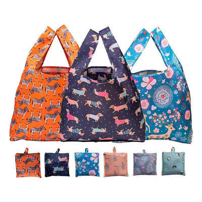 Eco-vriendelijke gerecyclede Ripstop Nylon waterdichte boodschappenzakjes met Soft-loop stijl