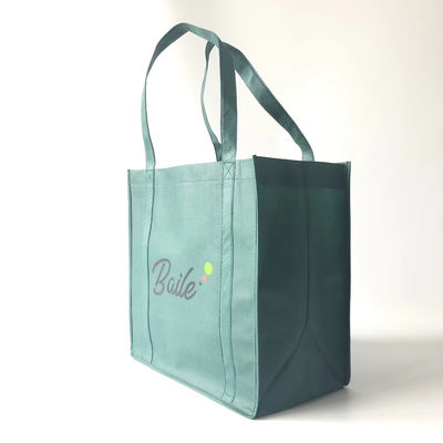 Afgedrukt logo Eco Custom herbruikbaar niet-geweven weefsel draagtas voor boodschappen