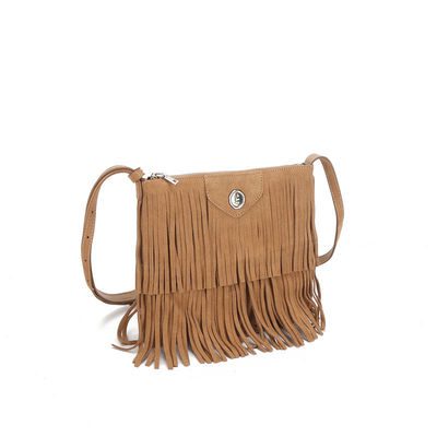 Polyester Medium Eco Friendly Bruidsmeisje Geschenken Custom Nature Fringe Tassel Tote Bag voor vrouwen