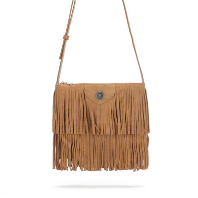 Polyester Medium Eco Friendly Bruidsmeisje Geschenken Custom Nature Fringe Tassel Tote Bag voor vrouwen