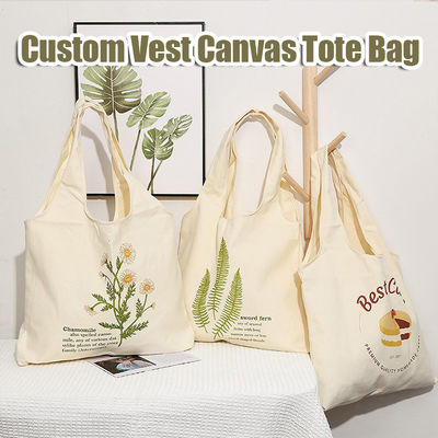 Gepersonaliseerde Tote Bag Recycleable Cotton Canvas Shopping Bag met gepersonaliseerde branding