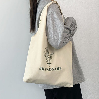 Gepersonaliseerde Tote Bag Recycleable Cotton Canvas Shopping Bag met gepersonaliseerde branding