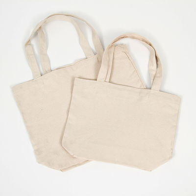 Medium Size Custom Printed Logo Design Cotton Bag in zwart wit roze natuurlijke kleur