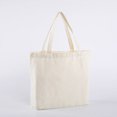 Medium Size Custom Printed Logo Design Cotton Bag in zwart wit roze natuurlijke kleur