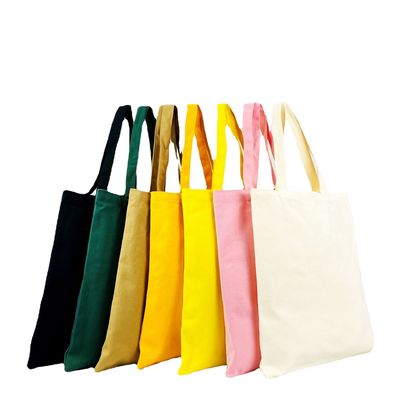 Plain Custom Sublimation Blanks Tote Bags met logo in wit polyester doek