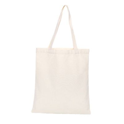 Plain Custom Sublimation Blanks Tote Bags met logo in wit polyester doek