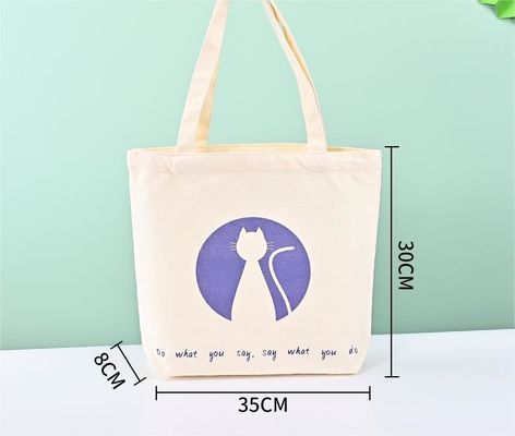 Nieuwste modieuze recycled katoenen doek Tote Bag met Custom Print Logo Shopping