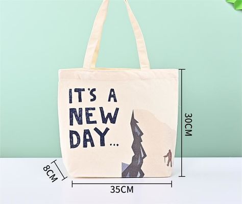 Nieuwste modieuze recycled katoenen doek Tote Bag met Custom Print Logo Shopping