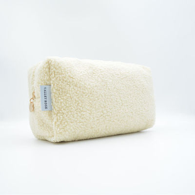 Multicolor pluis dame cosmetische zak uitstekende teddy fluwelen make-up tas voor onderweg