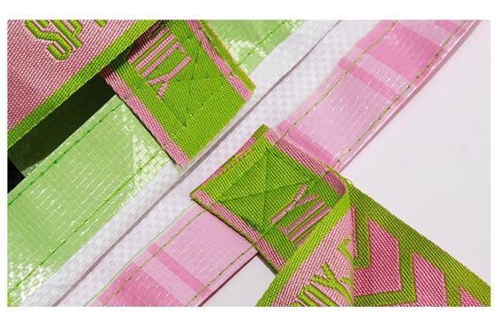 Gekrompen hoeken Duurzaam PP gelamineerd niet-geweven tas met knop sluiting Duurzaam