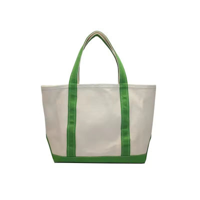 Oversized Eco Friendly Cotton Canvas Tote Bag met Custom Printed Logo Soft-loop Style