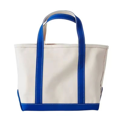 Oversized Eco Friendly Cotton Canvas Tote Bag met Custom Printed Logo Soft-loop Style