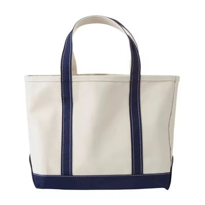 Oversized Eco Friendly Cotton Canvas Tote Bag met Custom Printed Logo Soft-loop Style