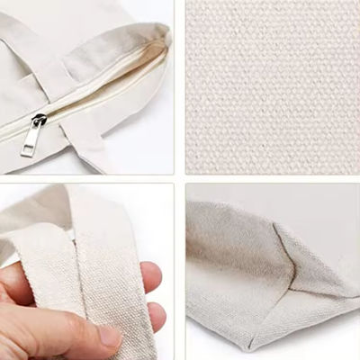Soft-loop stijl Custom Printed Eco Friendly Recycled Grote Canvas Grocery Shopping Strap Tote Bag