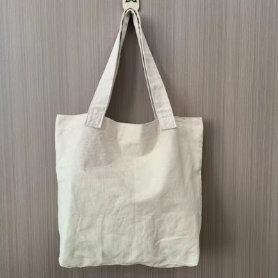 Canvas winkeltas met logo's Plain Custom Sublimation Blanks Witte polyester Tote Bag