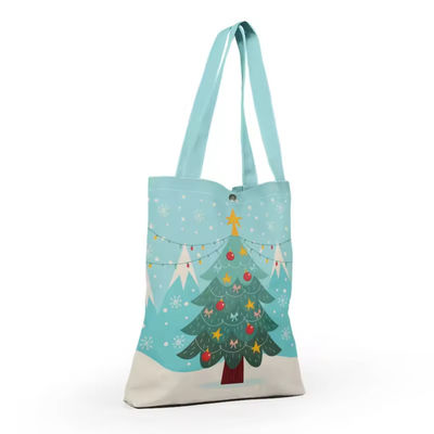 Nieuwste modieuze stijl Custom winkeltas Canvas Tote tassen met full color printing