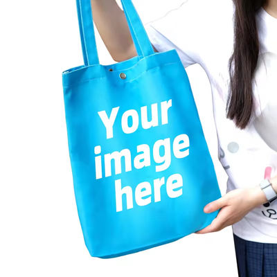 Nieuwste modieuze stijl Custom winkeltas Canvas Tote tassen met full color printing
