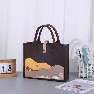 Print Custom Logo Cotton Handbag Bag voor mode studenten Middelgrote en OEM / ODM