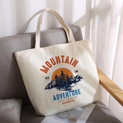Promotie Custom Shoulder Duurzaam Cotton Canvas Shopping Tote Bag met grote capaciteit