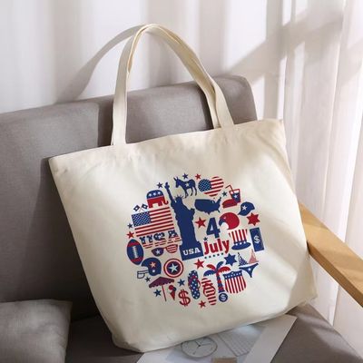 Promotie Custom Shoulder Duurzaam Cotton Canvas Shopping Tote Bag met grote capaciteit