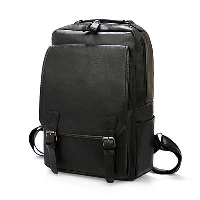 20-37 liter capaciteit Softback rugzak voor mannen leer zak en schoolzak