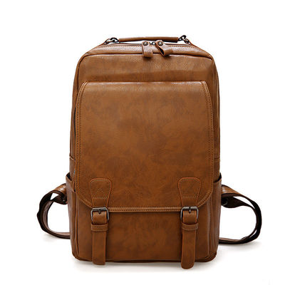 20-37 liter capaciteit Softback rugzak voor mannen leer zak en schoolzak