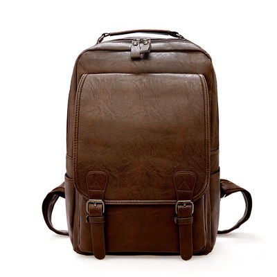 20-37 liter capaciteit Softback rugzak voor mannen leer zak en schoolzak