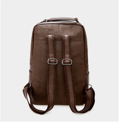 20-37 liter capaciteit Softback rugzak voor mannen leer zak en schoolzak