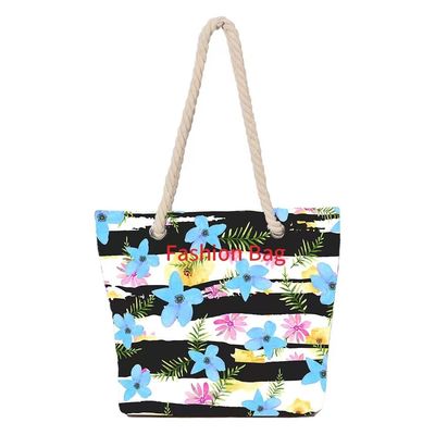 Soft-loop stijl Canvas Beach Bag Op maat gemaakte schoudertassen voor vrouwen Mode